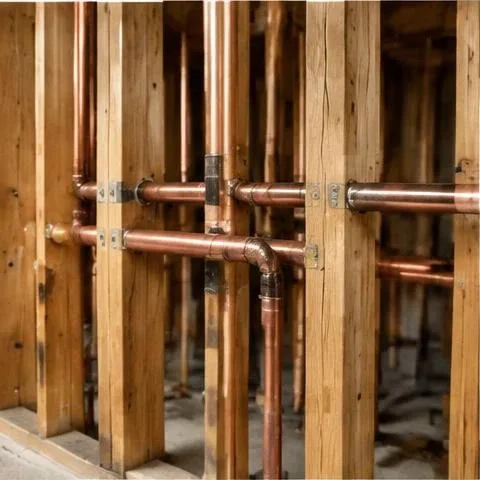Plumbing equipment and connections at a residential property