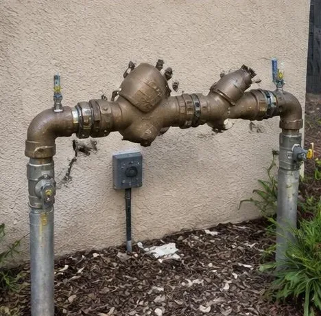 Plumbing equipment and connections at a commercial property