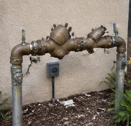 Water heater installed beside a South Florida home — Plumbing Installation in Palm Beach County