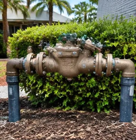 Plumbing equipment and connections at a commercial property
