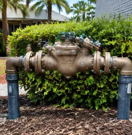 Plumbing equipment and connections at a residential property