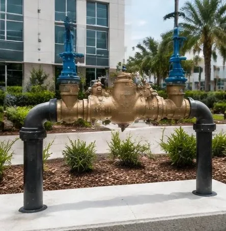 Plumbing equipment and connections at a residential property