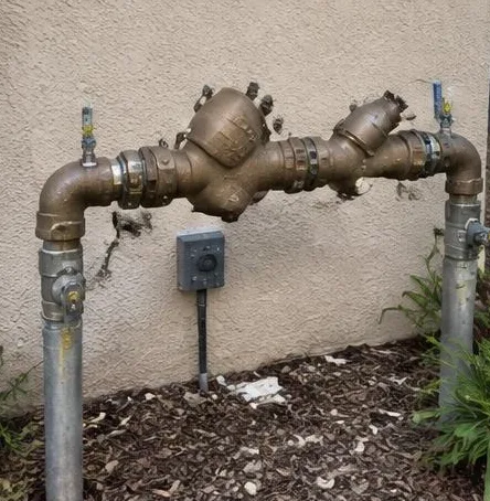 Plumbing equipment and connections at a residential property