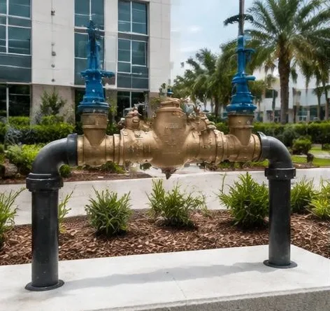 Plumbing equipment and connections at a residential property