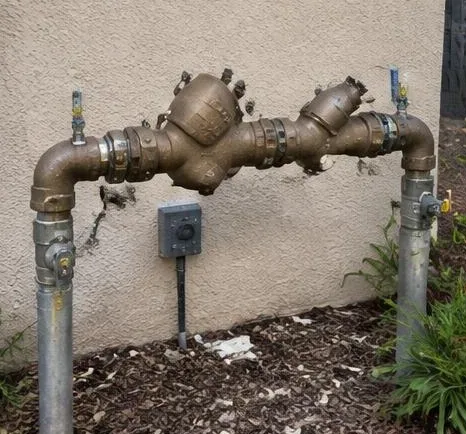 Water heater installed beside a South Florida home — Plumbing in Boca Raton