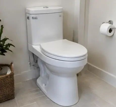 Installed bathroom faucet and sink