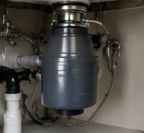 Installed bathroom faucet and sink