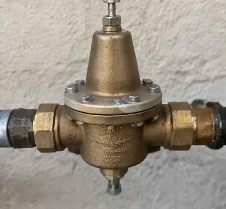Installed bathroom faucet and sink