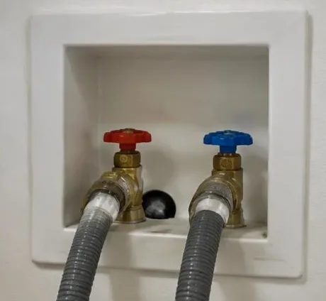 Installed bathroom faucet and sink