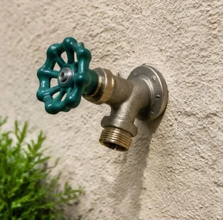 Installed bathroom faucet and sink