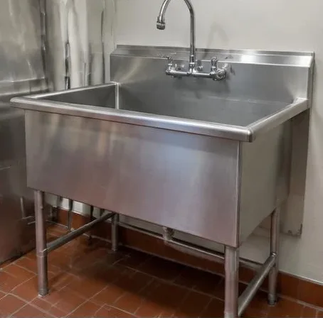 Installed bathroom faucet and sink