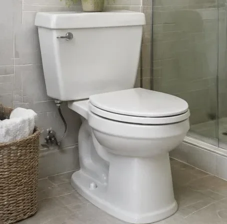 Installed bathroom faucet and sink