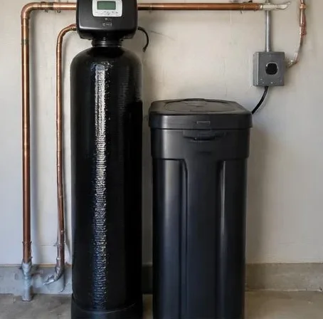 Water heater installed beside a South Florida home — Plumbing Maintenance in Lake Worth Beach