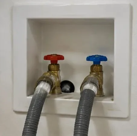 Installed bathroom faucet and sink