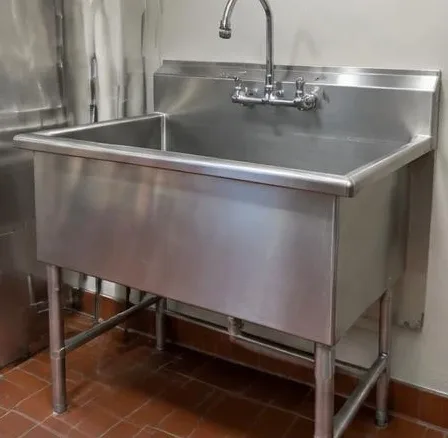 Installed bathroom faucet and sink