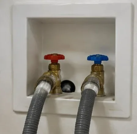Installed bathroom faucet and sink