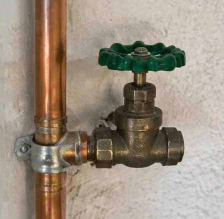 Installed bathroom faucet and sink