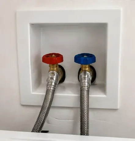 Installed bathroom faucet and sink