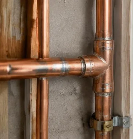 Installed bathroom faucet and sink