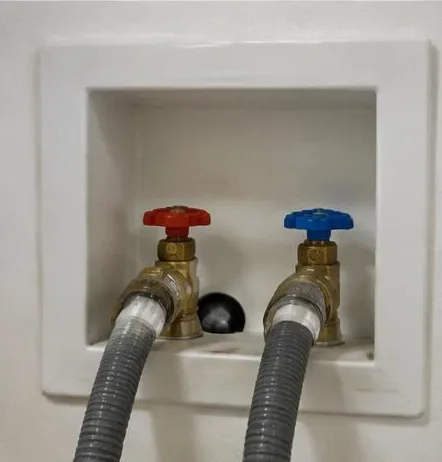 Installed bathroom faucet and sink