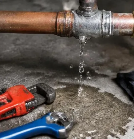Installed bathroom faucet and sink