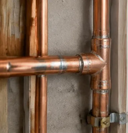 Installed bathroom faucet and sink