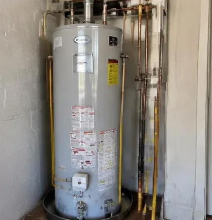 Water heater installed beside a South Florida home — Plumbing Maintenance in Gulf Stream