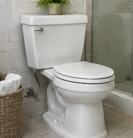 Installed bathroom faucet and sink