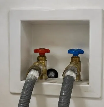 Installed bathroom faucet and sink