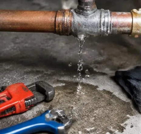 Installed bathroom faucet and sink