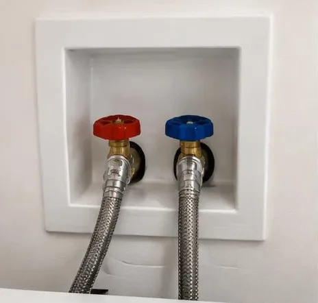 Installed bathroom faucet and sink