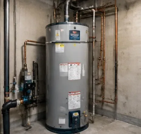 Water heater installed beside a South Florida home — Plumbing Repair in Ocean Ridge