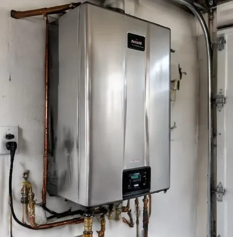 Water heater installed beside a South Florida home — Plumbing Maintenance in Jupiter Inlet Colony