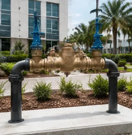 Plumbing equipment and connections at a residential property