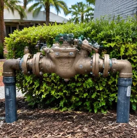 Plumbing equipment and connections at a commercial property