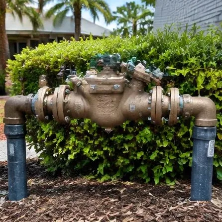 Plumbing equipment and connections at a commercial property