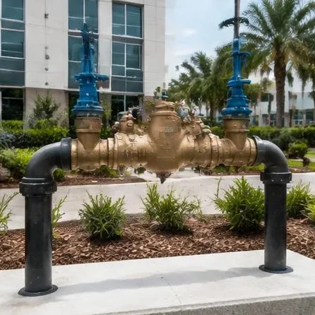 Plumbing equipment and connections at a commercial property