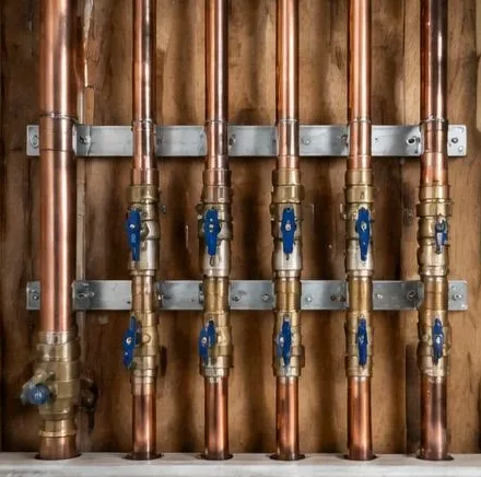 Plumbing equipment and connections at a residential property