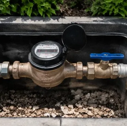 Plumbing equipment and connections at a residential property