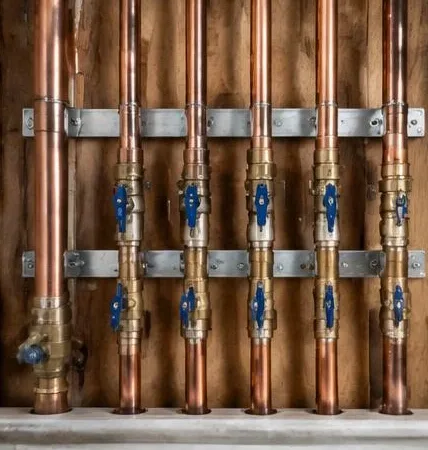 Plumbing equipment and connections at a residential property