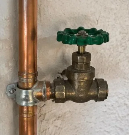 Plumbing equipment and connections at a residential property