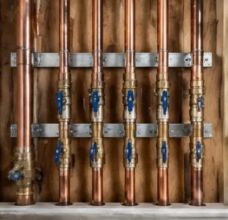 Plumbing equipment and connections at a commercial property