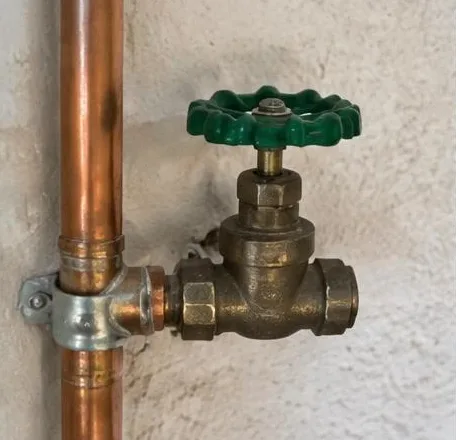 Plumbing equipment and connections at a commercial property