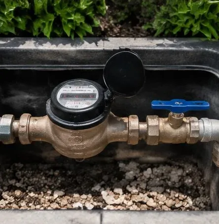 Plumbing equipment and connections at a residential property