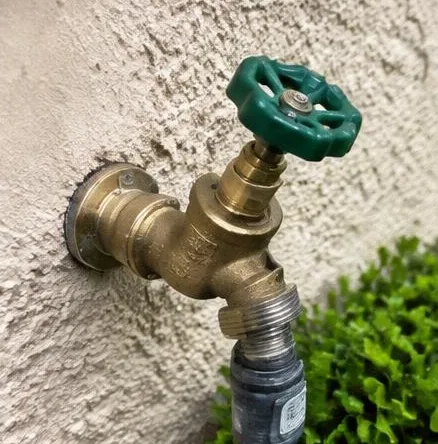Plumbing equipment and connections at a residential property