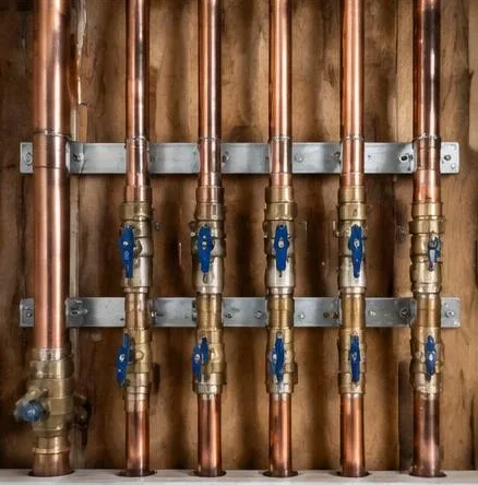 Plumbing equipment and connections at a residential property