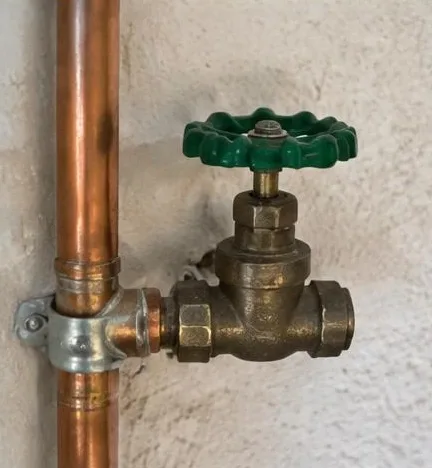 Plumbing equipment and connections at a commercial property