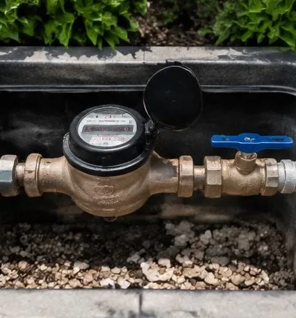 Plumbing equipment and connections at a commercial property