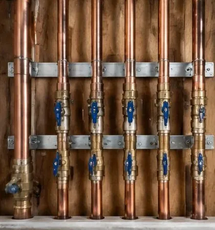Plumbing equipment and connections at a residential property
